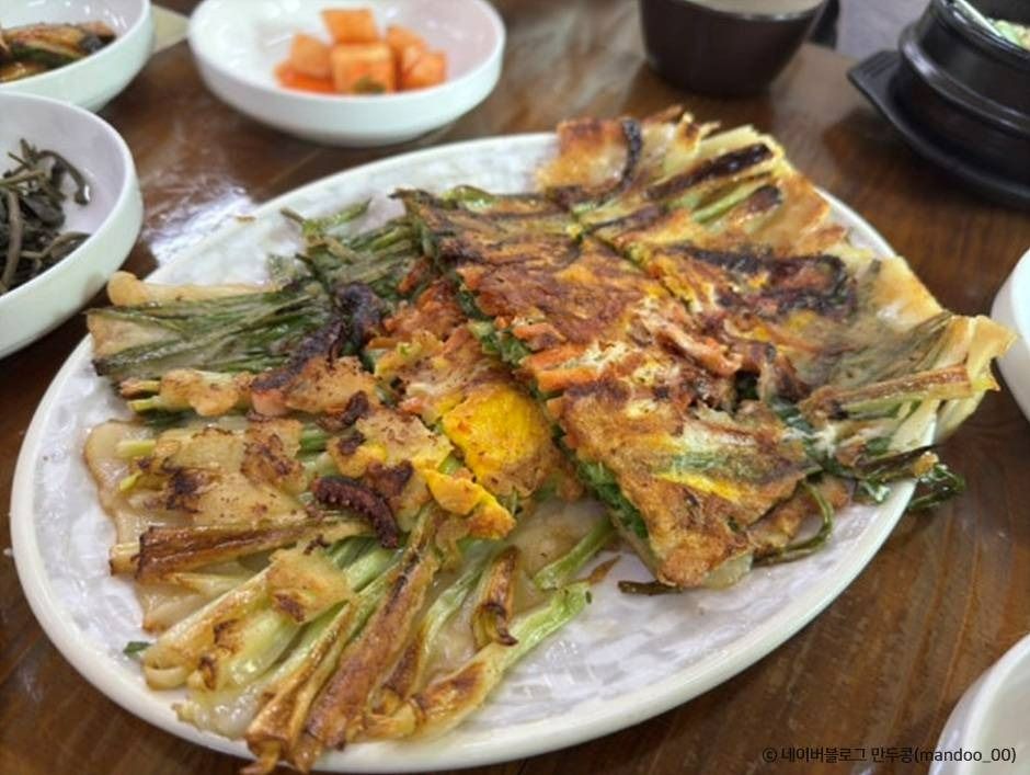주왕산청솔식당의 부침 요리 자료 사진